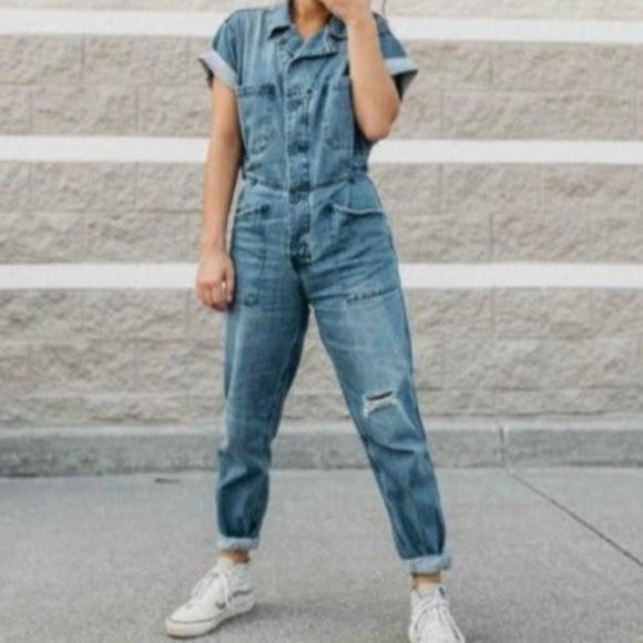 VANS OLD SKOOL SUEDE GRAY BLUE HI TOP HIGH TOP SNEAKERS SHOES 8 - Picture 1 of 9